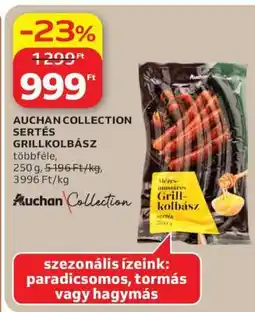 Auchan AUCHAN COLLECTION SERTÉS GRILLKOLBÁSZ ajánlat