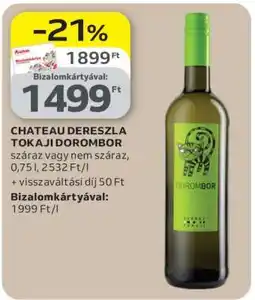 Auchan CHATEAU DERESZLA TOKAJI DOROMBOR ajánlat