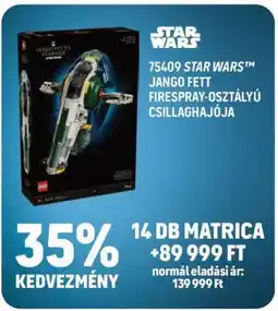 Auchan 75409 STAR WARS JANGO FETT FIRESPRAY-OSZTÁLYÚ CSILLAGHAJÓJA ajánlat