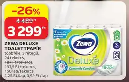 Auchan ZEWA DELUXE TOALETTAPAPÍR ajánlat