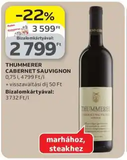 Auchan Thummerer Cabernet Sauvignon ajánlat