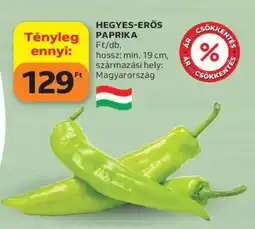 Auchan Hegyes erős paprika ajánlat