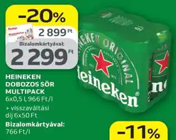 Auchan Heineken dobozos sör multipack ajánlat