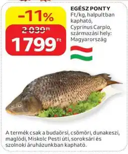 Auchan Egész Ponty ajánlat
