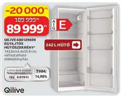 Auchan QILIVE 600129609 EGYAJTÓS HŰTŐSZEKRÉNY ajánlat