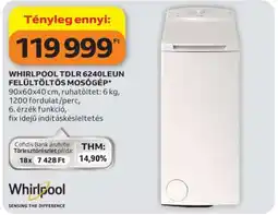Auchan WHIRLPOOL TDLR 6240LEUN FELÜLTÖLTŐS MOSÓGÉP ajánlat
