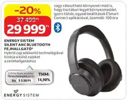 Auchan ENERGY SISTEM SILENT ANC BLUETOOTH FEJHALLGATÓ ajánlat