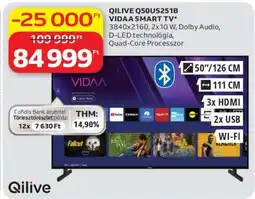 Auchan QILIVE Q50US251B VIDAA SMART TV ajánlat