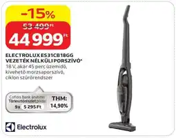 Auchan ELECTROLUX ES31CB18GG VEZETÉK NÉLKÜLI PORSZÍVÓ ajánlat