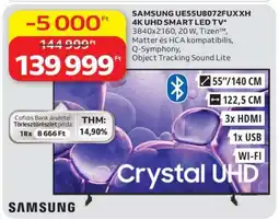 Auchan SAMSUNG UE55BU8072FUXXH 4K UHD SMART LED TV ajánlat