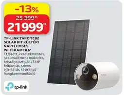 Auchan TP-LINK TAPO TC82 SOLAR KIT KÜLTÉRI NAPELEMSES WI-FI KAMERA ajánlat