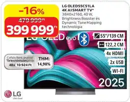 Auchan LG OLED55C51LA 4K AI SMART TV ajánlat