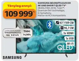 Auchan SAMSUNG QE43Q7FAAUX XH 4K UHD SMART QLED TV ajánlat