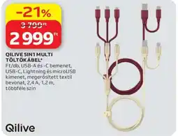 Auchan QILIVE 5IN1 MULTI TÖLTŐKÁBEL ajánlat