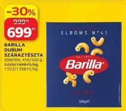 Auchan Barilla durum száraztészta ajánlat