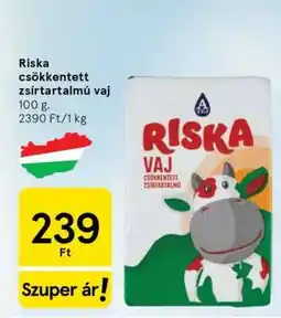 Tesco Riska csökkentett zsírtartalmú vaj ajánlat