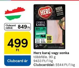 Tesco Herz karaj vagy sonka ajánlat