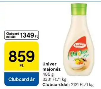 Tesco UNIVER﻿﻿ Majonéz ajánlat