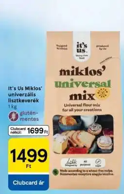 Tesco It's Us Miklos univerzális lisztkeverék ajánlat