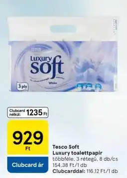 Tesco Tesco Soft Luxury toalettpapír ajánlat