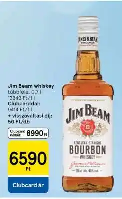 Tesco JIM BEAM WHISKEY ajánlat