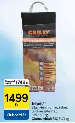 Tesco Brikett ajánlat