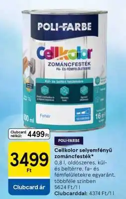 Tesco Cellkolor selyemfényű zománcfesték ajánlat
