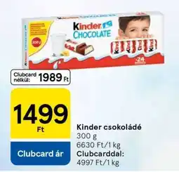 Tesco KINDER Csokoládé ajánlat