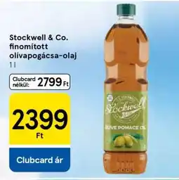 Tesco Stockwell & Co. finomított olivapogácsa-olaj ajánlat