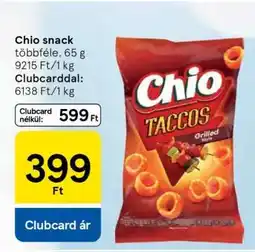 Tesco Chio snack ajánlat