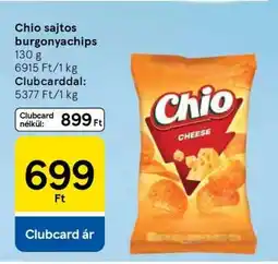 Tesco Chio sajtos burgonyachips ajánlat