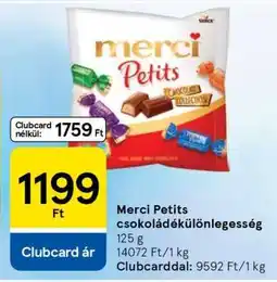 Tesco Merci Petits csokoládékülönlegesség ajánlat