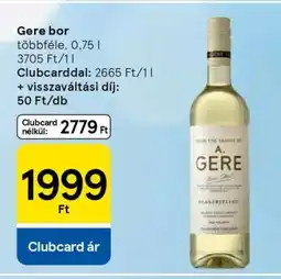 Tesco Gere bor ajánlat