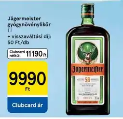 Tesco Jägermeister gyógynövénylikőr ajánlat