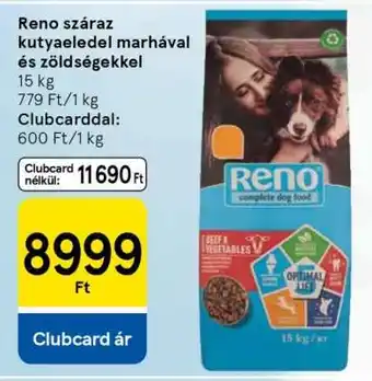 Tesco Reno száraz kutyaeledel marhával és zöldségekkel ajánlat
