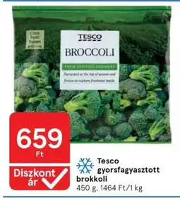 Tesco Tesco gyorsfagyasztott brokkoli ajánlat