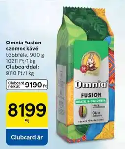 Tesco Omnia Fusion szemes kávé ajánlat