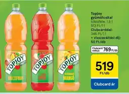 Tesco Topjoy gyümölcsital ajánlat