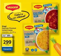 Tesco Maggi Gyorsan Finomat instant leves ajánlat