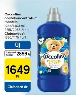 Tesco Coccolino öblítőkoncentrátum ajánlat