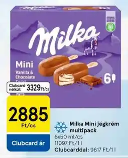 Tesco Milka Mini jégkrém multipack ajánlat