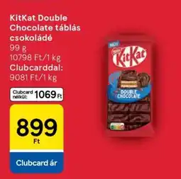 Tesco KitKat Double Chocolate táblás csokoládé ajánlat