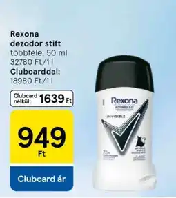 Tesco Rexona dezodor stift ajánlat