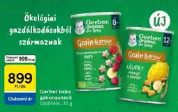 Tesco Gerber baba gabonasnack ajánlat