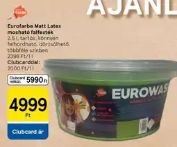 Tesco Eurofarbe Matt Latex mosható falfesték ajánlat