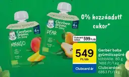 Tesco Gerber baba-gyümölcspüré ajánlat