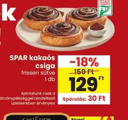 Spar SPAR kakas csiga ajánlat