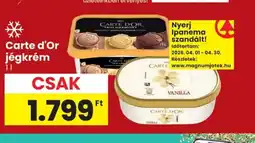 Spar Carte d'Or jégkrém ajánlat