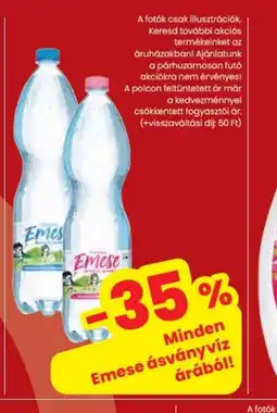 Spar Emese ásványvíz ajánlat