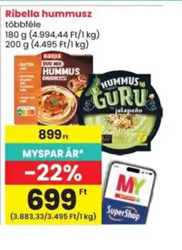 Spar Ribella hummusz ajánlat